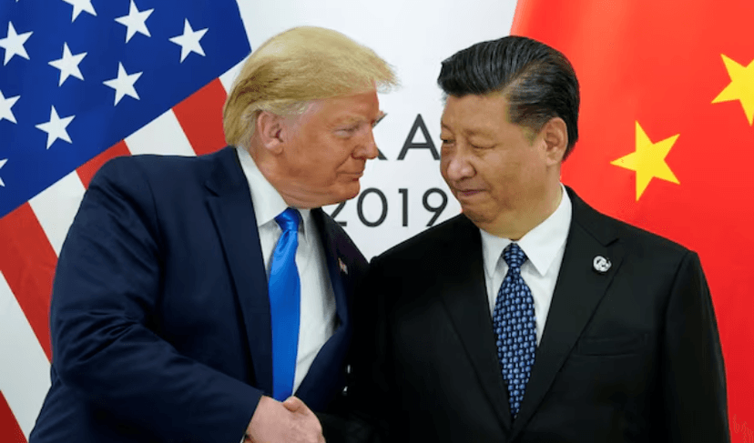 US Donald Trump and President XI