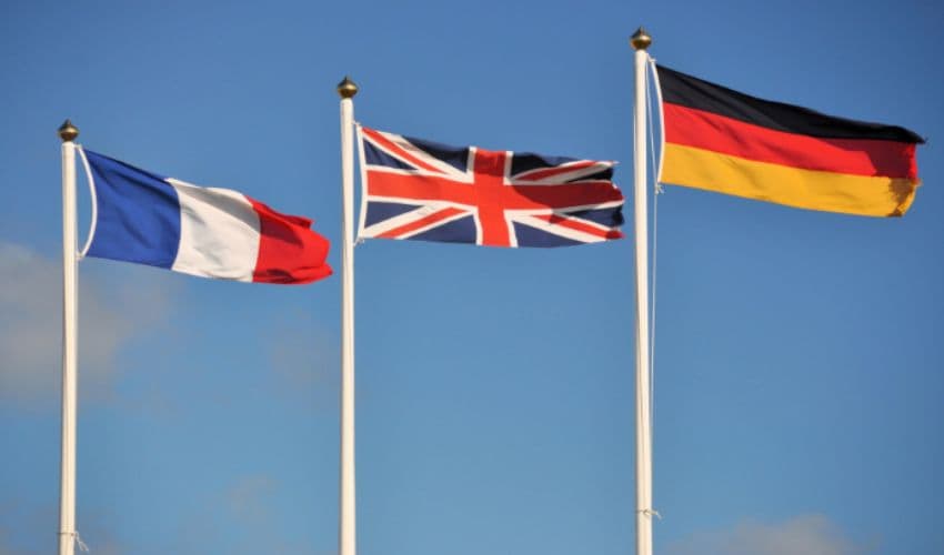 France, Germany and UK France, Germany and UK