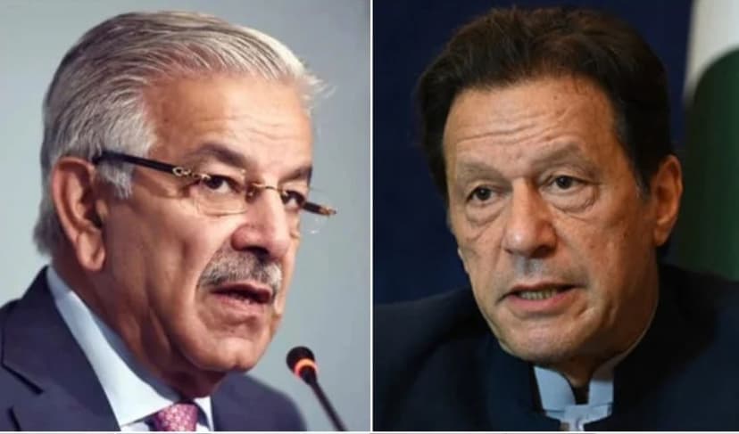 Khawaja Asif and Imran Khan