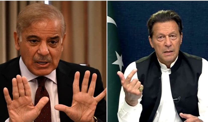 Shehbaz Sharif and Imran Khan