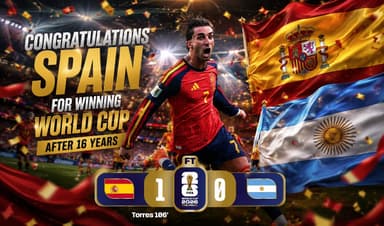 Spain win FIFA World Cup 2026 after extra-time victory over Argentina (Courtesy: File)
