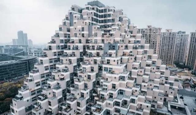 China’s pyramid-shaped residential building draws attention for unique design (Courtesy: File)
