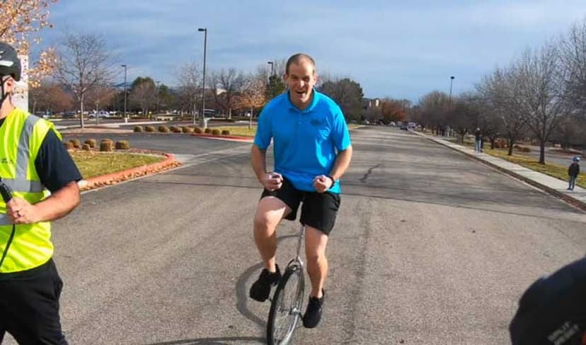 American unicyclist sets world record despite burning eyebrows (Courtesy: File)
