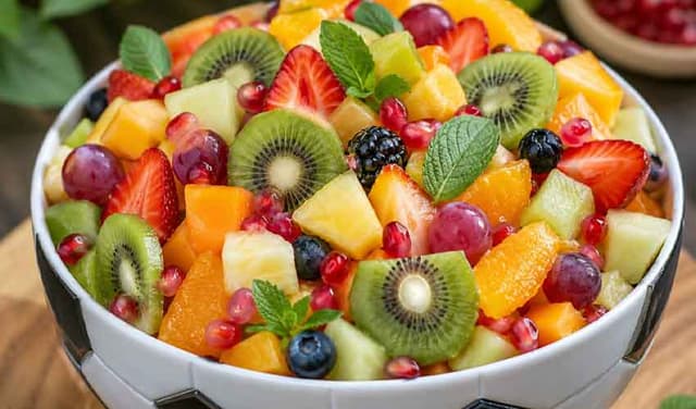 Fruit salad recipe offers practical way to meet daily fruit intake guidance (Courtesy: AI-generated photo)