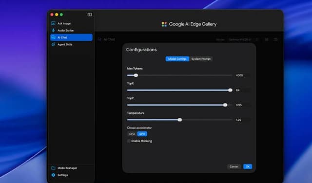 Google AI edge Macos