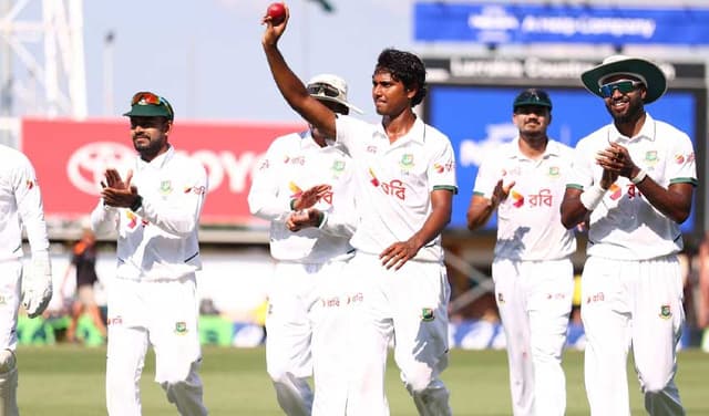 Bangladesh dominate Australia on opening day as Mahmud shines (Courtesy: @ICC)