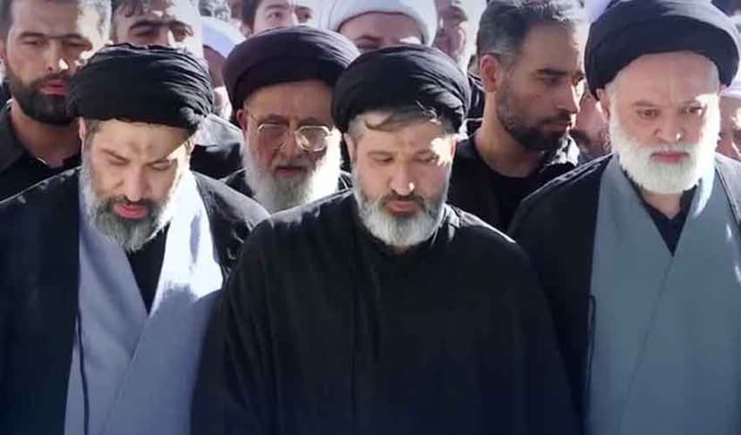 Khamenei sons at funeral