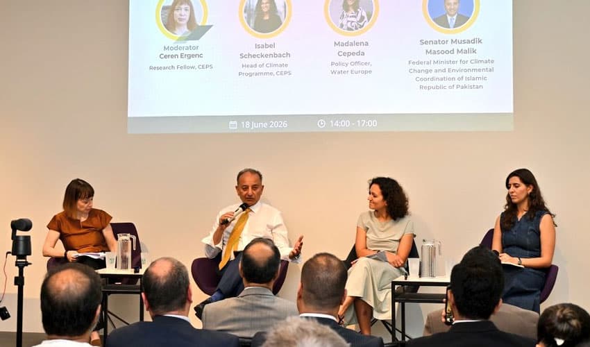 Malik warns India against attempts to block Pakistan's waters (Courtesy: @PakinBrussels) Malik warns India against attempts to block Pakistan's waters (Courtesy: @PakinBrussels)
