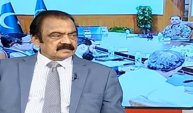 Sanaullah says India wages proxy war in Pakistan through Afghanistan (Courtesy: Samaa TV - screengrab)