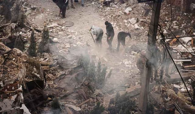 Russian strikes in Ukraine