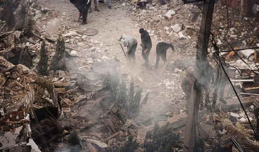 Russian strikes in Ukraine