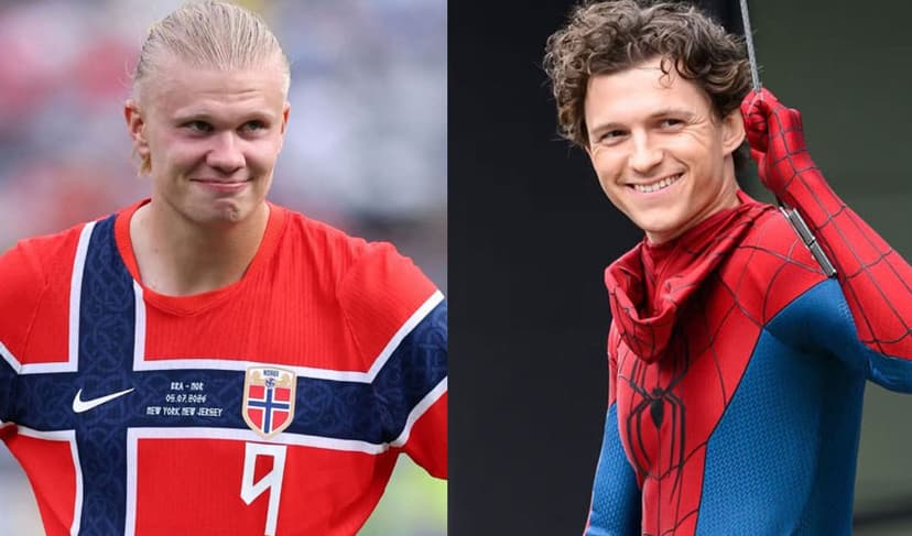 Tom-Holland--Erling-Haaland