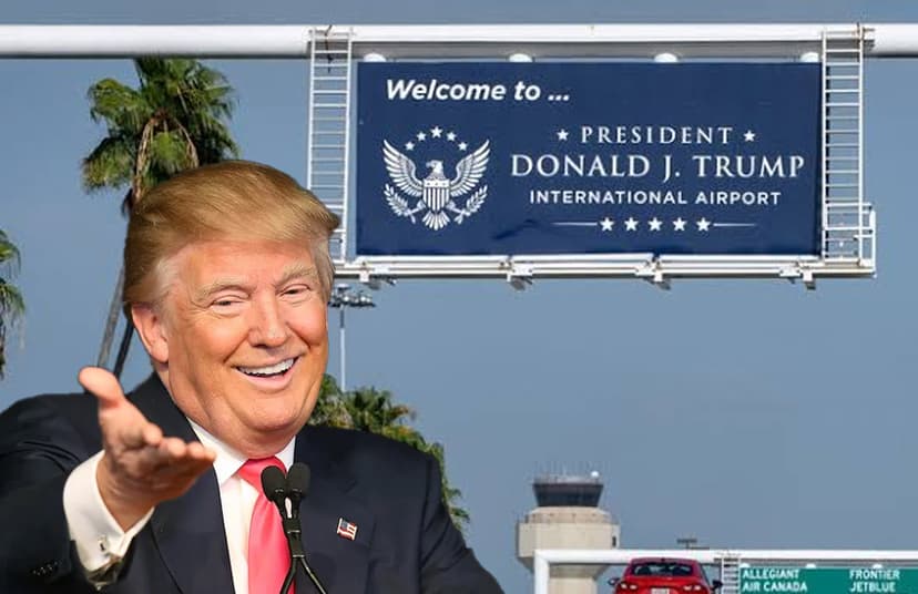 Florida airport unveils Trump's name following DeSantis-backed legislation.