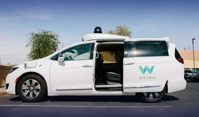A Waymo Chrysler Pacifica autonomous vehicle.