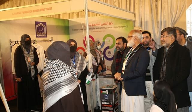 Alkhidmat Women Wing Trust organises Gaza Bazar in Lahore for solidarity and fundraising – File