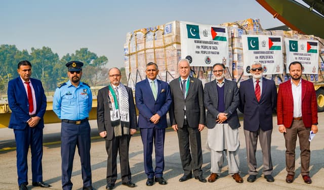 Alkhidmat relief aid to Gaza