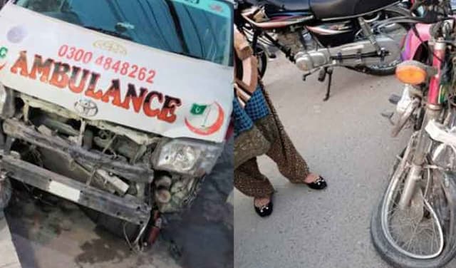 Rescue officials among six killed in Rahim Yar Khan's ambulance-bus collision (Courtesy: Representational Image)