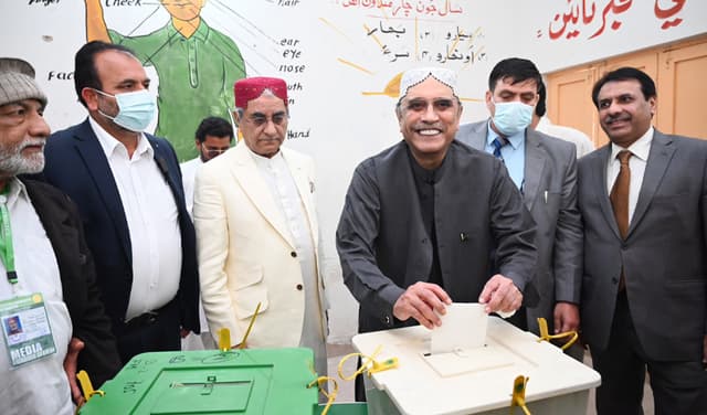 Asif Zardari vote Elections 2024