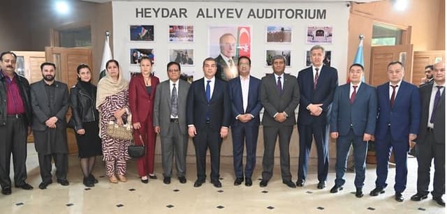 NUST auditorium after Azerbaijan’s national leader