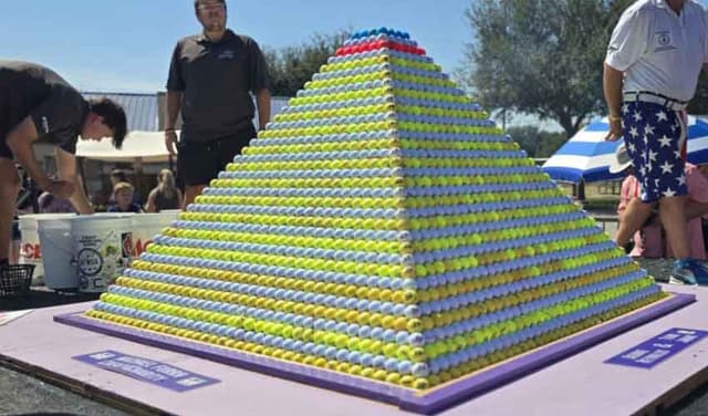 Texas team builds world's largest pyramid made of golf balls (Courtesy: File)