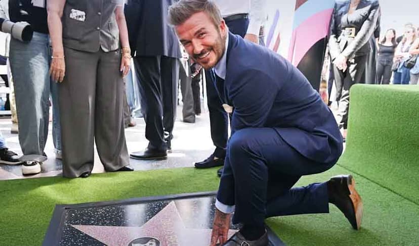David Beckham gets Walk of Fame star