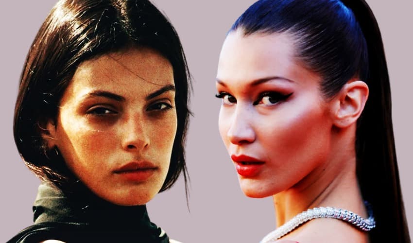 May Tager [left] and Bella Hadid. Photo: SAMAA DIGITAL