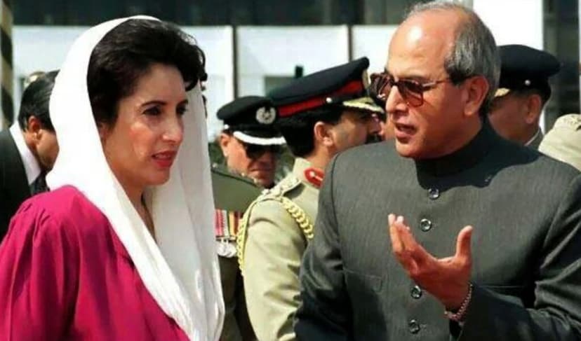 Benazir Bhutto and President Leghari
