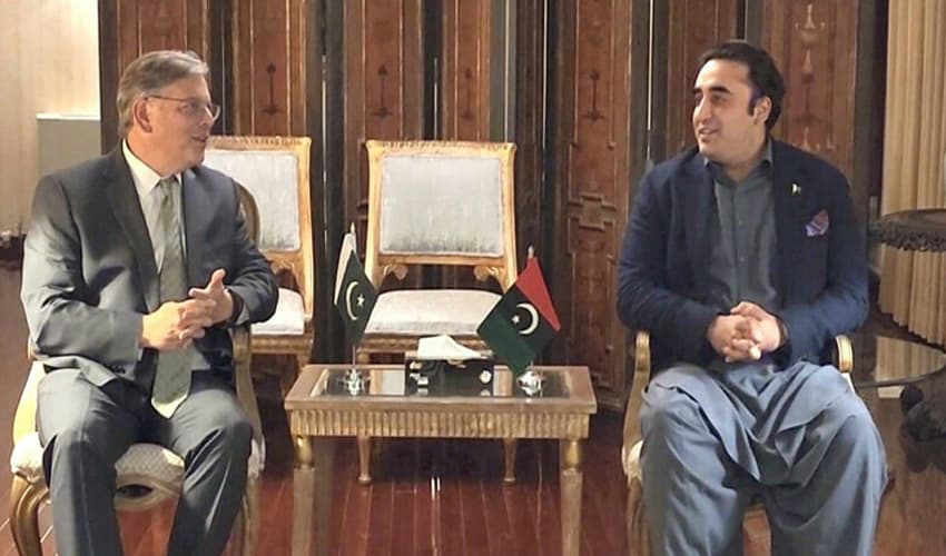 Bilawal Bhutto, Donald Blome exchange views on country's political situation – File