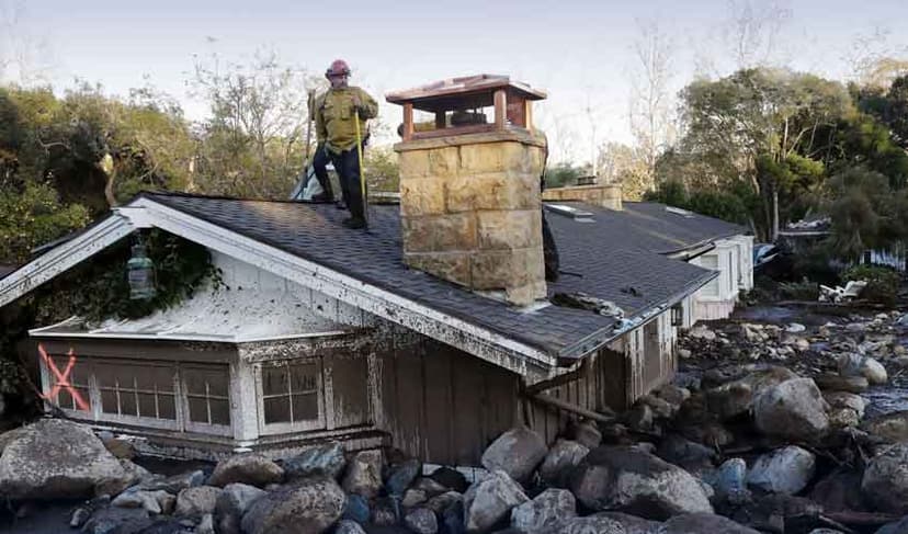 California rain and flash flood