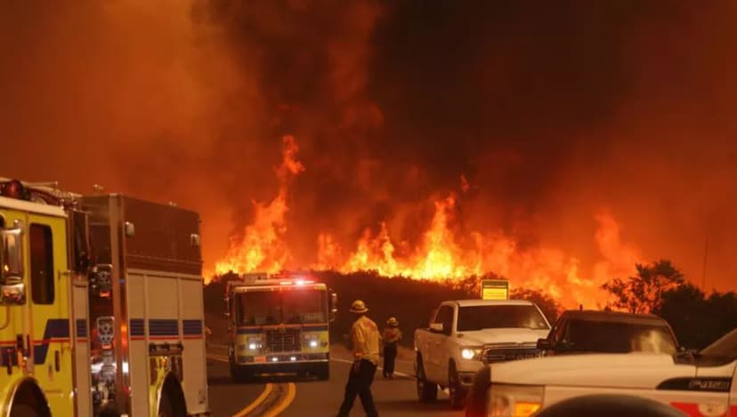 California fire- AFP