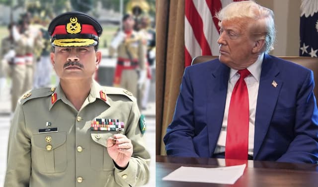 COAS Asim Munir and Donald Trump