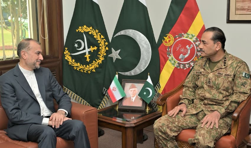 COAS Asim Munir and Iranian FM COAS Asim Munir and Iranian FM