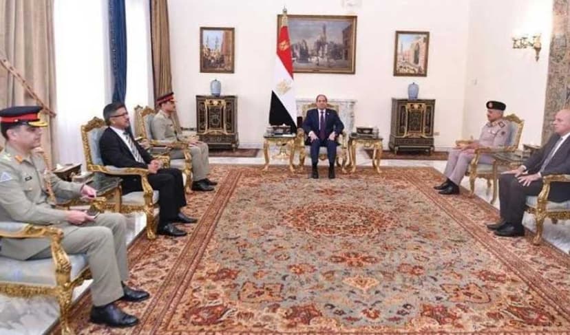 Field Marshal Asim Munir, Egyptian president pledge closer security ties (Courtesy: Online)