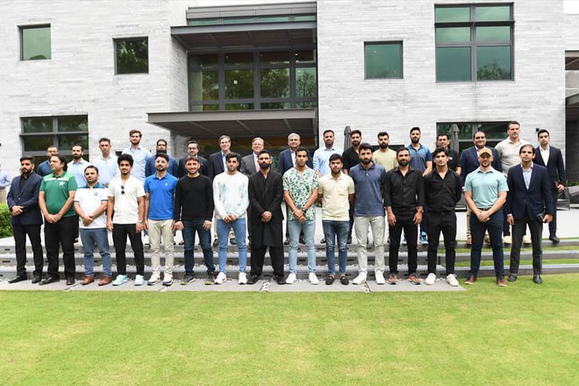 Cricket Team in US Embassy - File Photo