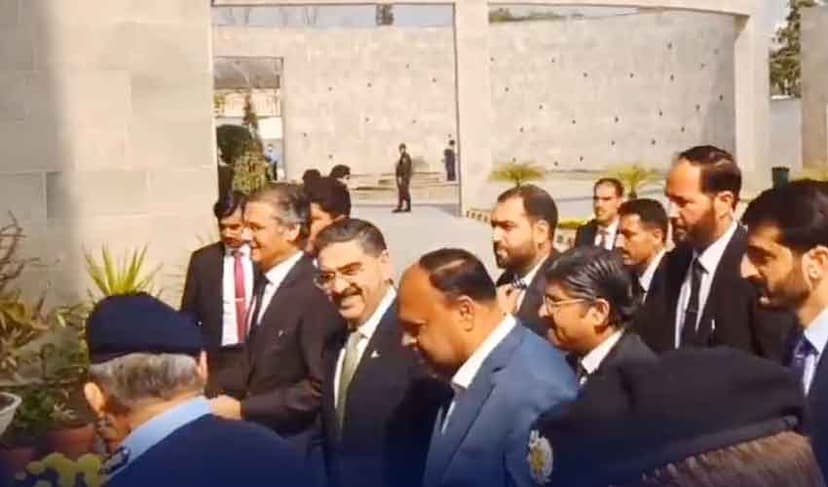 Caretaker Prime Minister Anwarul Haq Kakar