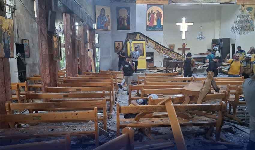 Suicide bombing at Damascus church kills at least 15 (Courtesy: Online)