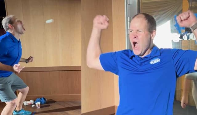US man sets world record with 51 table tennis ball bounces using mouth (Courtesy: @guinnessworldrecords)