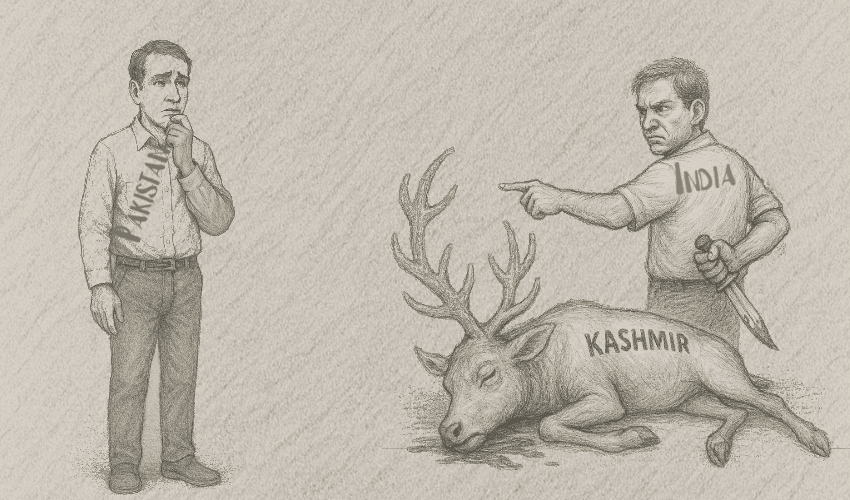 Blaming Pakistan for every security lapse in India and the states it controls is New Delhi’s favorite fig leaf.