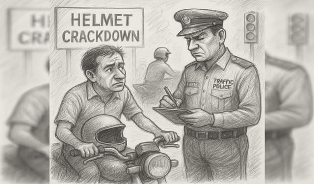 Crackdown on helmetless bikers is not aimed at fleecing the public but at saving their lives.