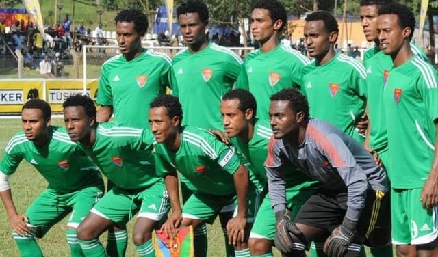 Members of the Eritrean football team in December 2012. Photo: X