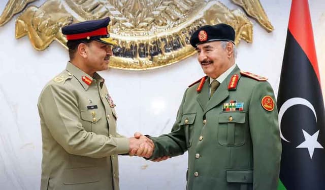 Field Marshal Asim Munir meets Libya's Field Marshal Khalifa Belqasim Haftar