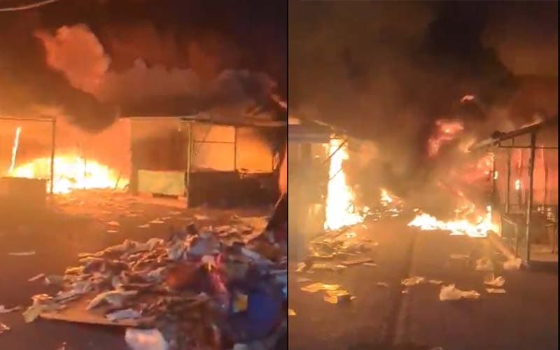 Fire engulfs Sunday Bazaar in Islamabad's Sector H-9 (Courtesy: File)