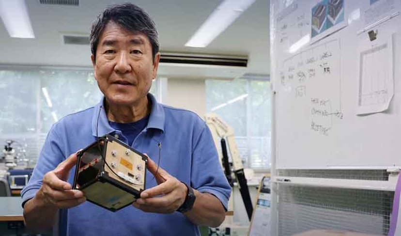 First wooden satellite