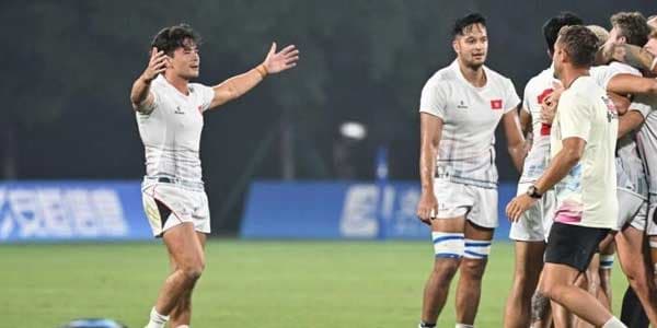 Hong Kong's players celebration