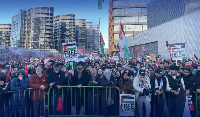 Pro-Palestine rally in London