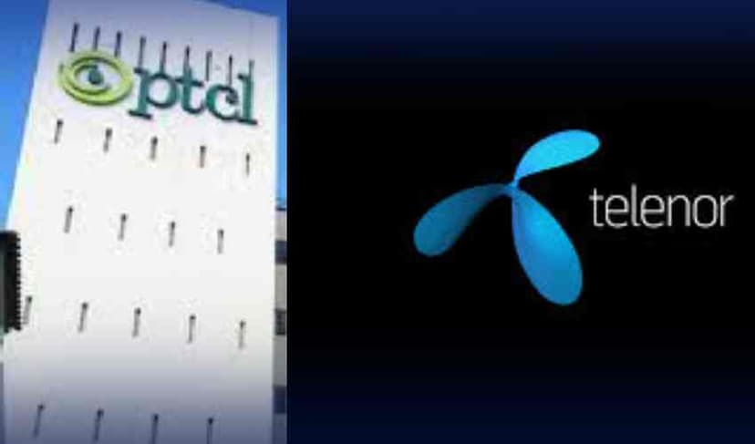 PTCL and Telenor logo/ File Photo