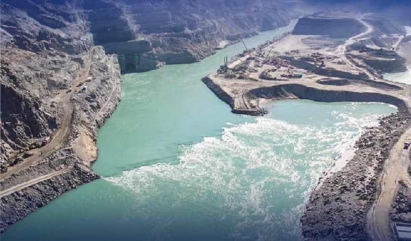 Diamer Basha Dam project: River diversion through test run