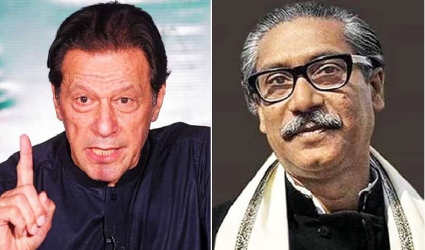 Imran Khan and Sheikh Mujeeb
