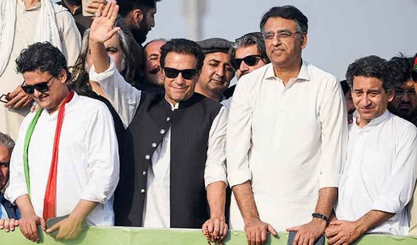 Imran Khan, Asad Umar, Faisal Javed