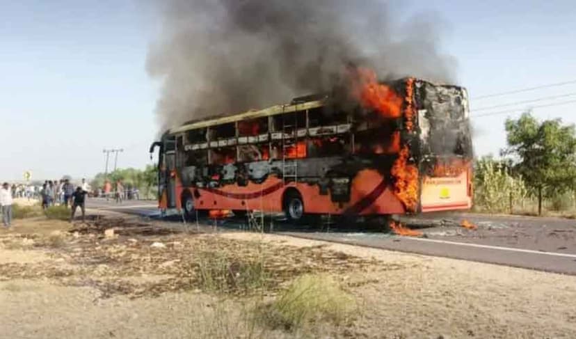 India Rajasthan bus fire